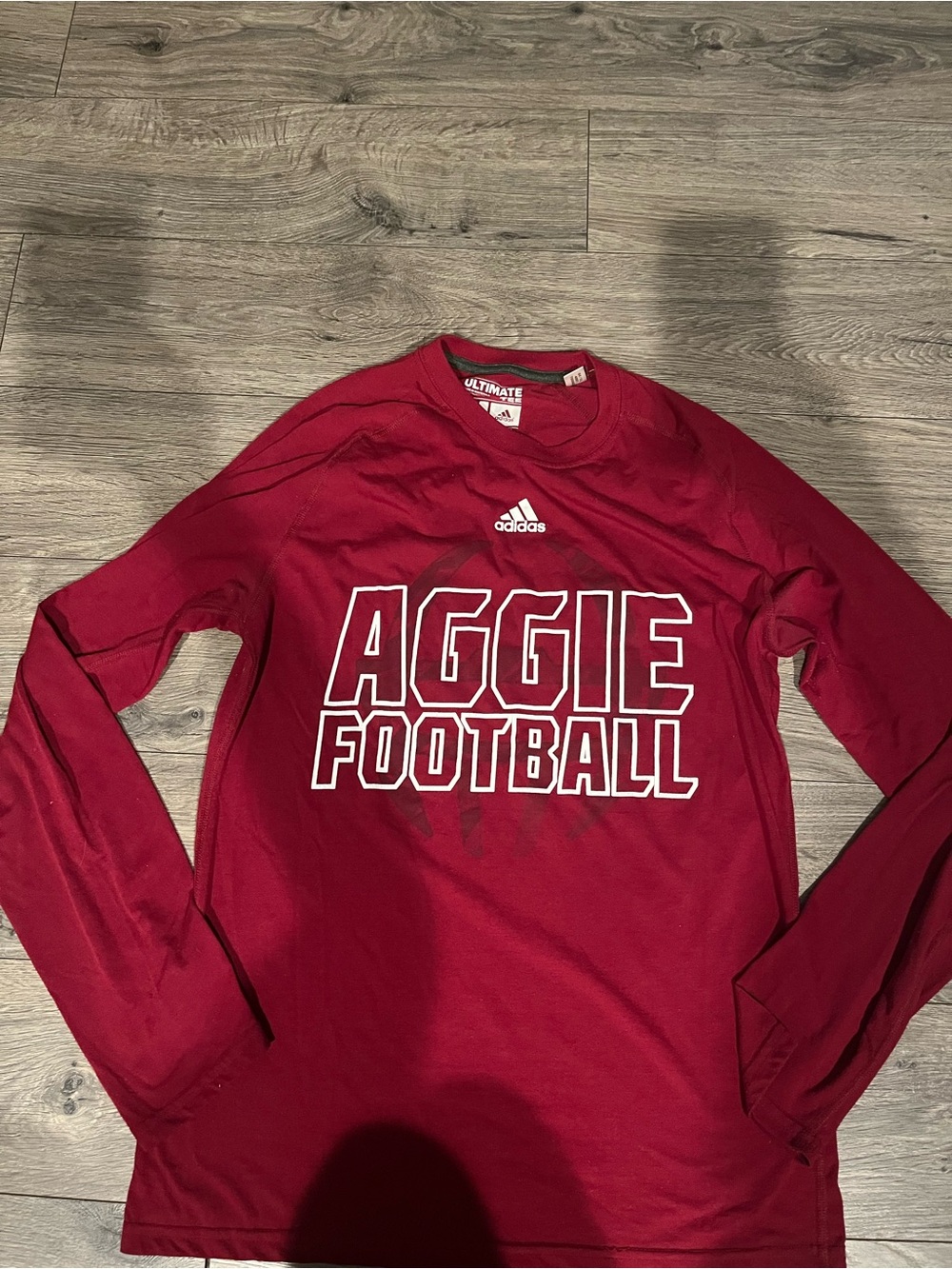 adidas Ultimate Tee in Deep Red